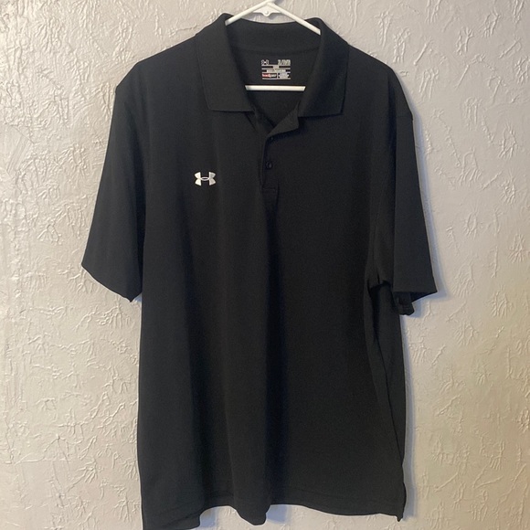 Under Armour Other - ⛳️ Under Armour Men’s Black & White Golf Polo - XL 🏌️‍♂️